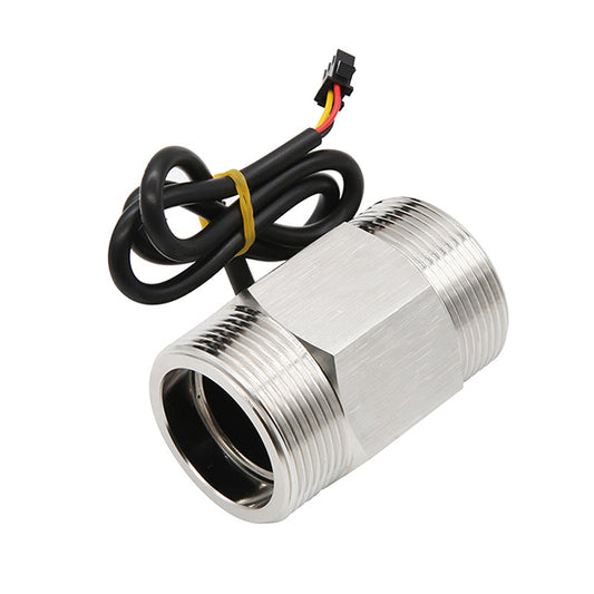 DN40 DN50 Stainless Steel Water Flow Sensor, 1.5" & 2" Turbine Flowmeter, 5-300 L/min, DC 5-24V Hall Effect Pulse Output