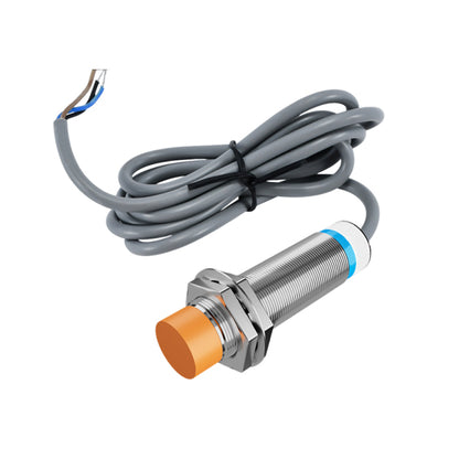 M18 Inductive Proximity Sensor, 8mm Detection, NPN/PNP NO, DC 3-Wire, Unshielded Metal Sensing Switch