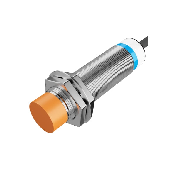 M18 Inductive Proximity Sensor, 8mm Detection, NPN/PNP NO, DC 3-Wire, Unshielded Metal Sensing Switch