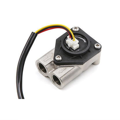 SUS304 Stainless Steel Water Flow Sensor, 0.1-10 L/min Low Flow Rate Hall Effect Flowmeter for Residential Water Purifiers