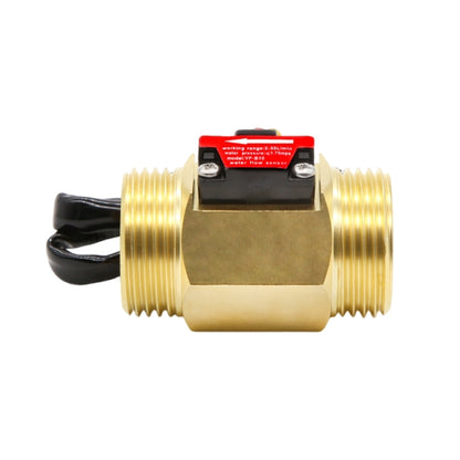 G3/4" Brass Hall Effect Water Flow Sensor, 2-50L/min High Precision Flowmeter, DC 5-18V