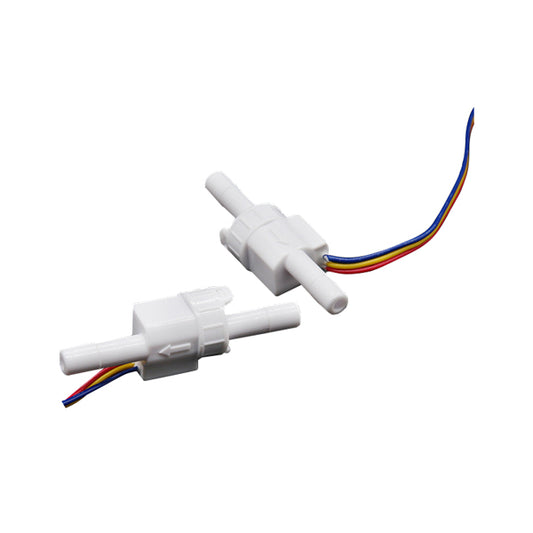 CUCIR Mini Hall Effect Water Flow Sensor, 0.05-1L/min Low Flow Rate Meter, DC 3.5-24V Pulse Signal Fluid Sensor for Residential Water Purifier & Coffee Machine