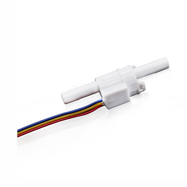CUCIR Mini Hall Effect Water Flow Sensor, 0.05-1L/min Low Flow Rate Meter, DC 3.5-24V Pulse Signal Fluid Sensor for Residential Water Purifier & Coffee Machine