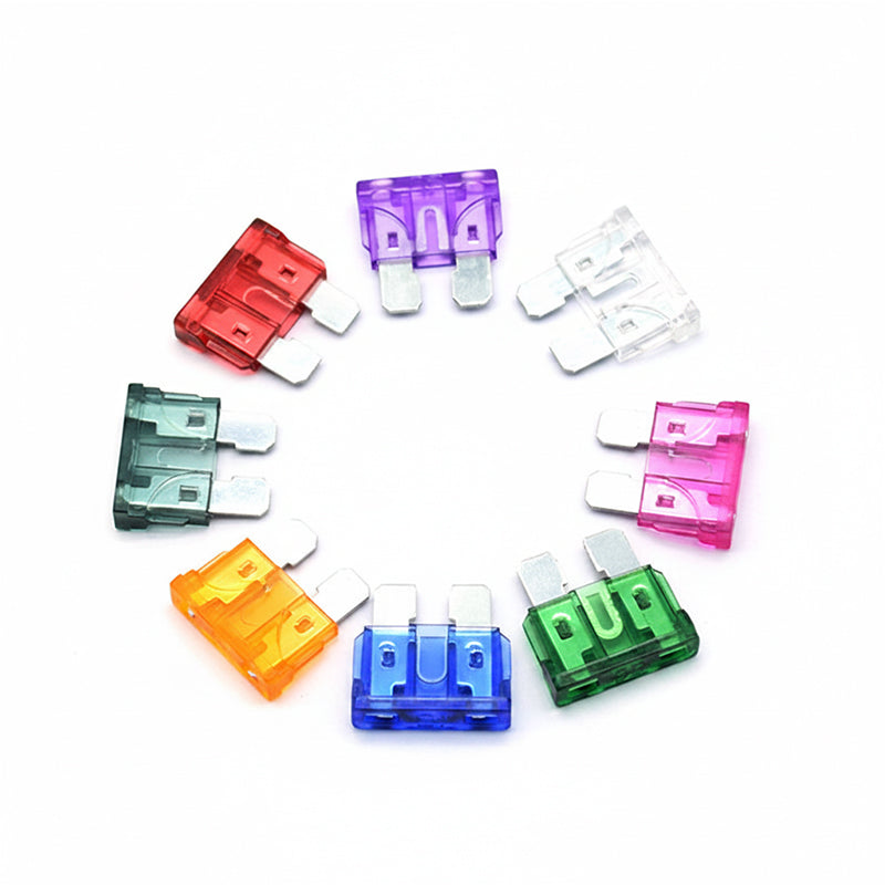 6-Way Blade Fuse Block Automotive Fuse Box with Yellow Latch and Transparent Cover