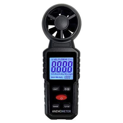 Digital handheld anemometer measuring instrument