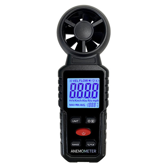 Digital handheld anemometer measuring instrument