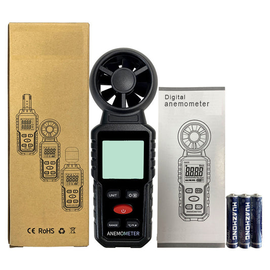 Digital handheld anemometer measuring instrument