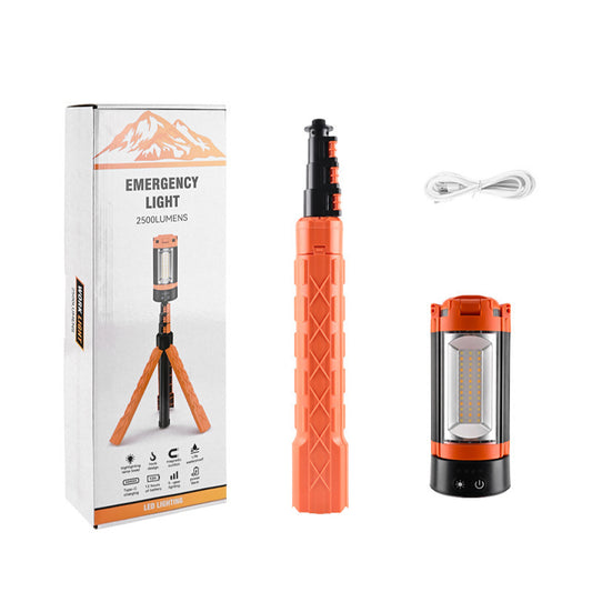 Three-Leaf Outdoor Camping Light with Stand – Long-Lasting Emergency Work Light