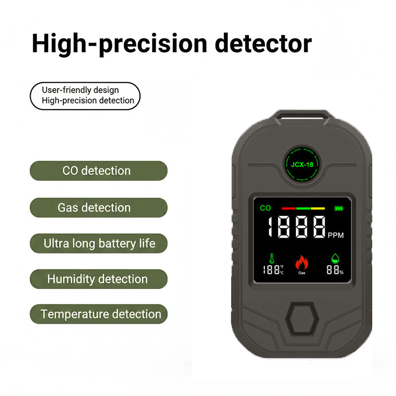 5-in-1 Multifunctional Outdoor Carbon Monoxide and Combustible Gas Detector