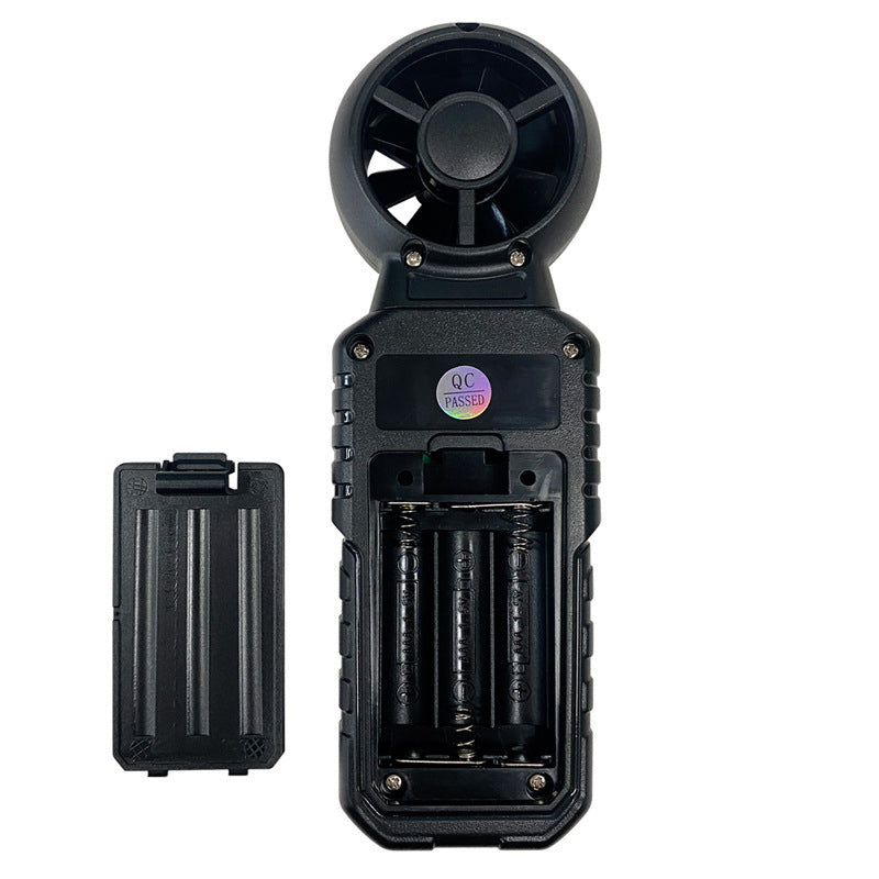 Digital handheld anemometer measuring instrument