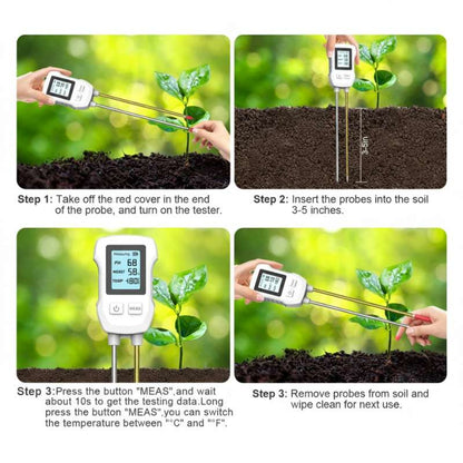3 in 1 soil tester how to use