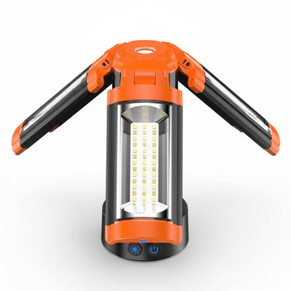 Three-Leaf Outdoor Camping Light with Stand – Long-Lasting Emergency Work Light
