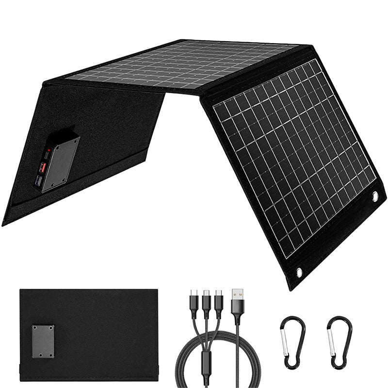 40W Small Portable Foldable Solar Charging Panel for Outdoor Use