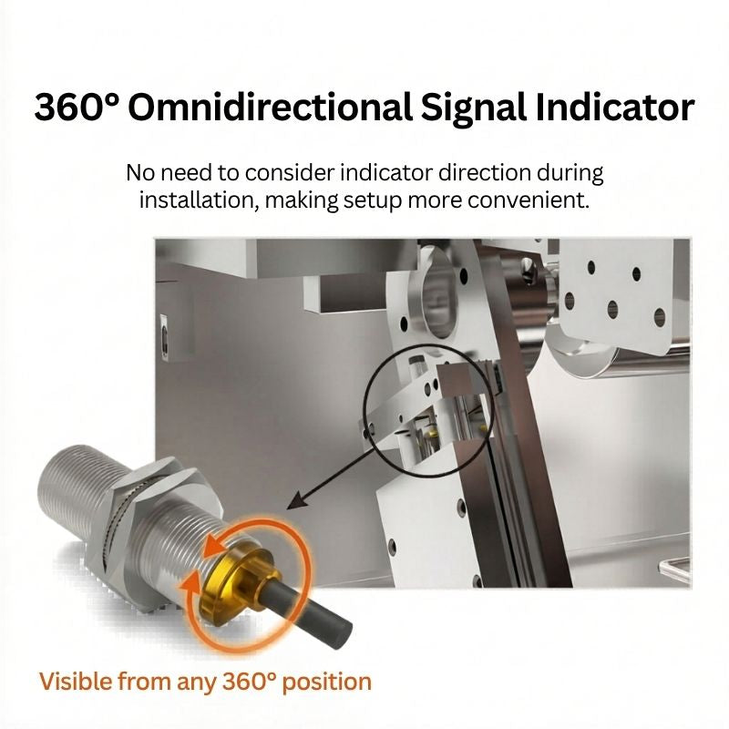 M18 Inductive Proximity Sensor, 3-Wire NPN PNP NO, Flush Shielded & Non-Flush Proximity Switch, DC 10-30V