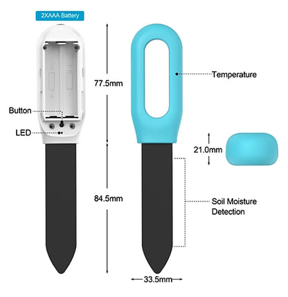2-in-1 wireless Bluetooth soil moisture meter and thermometer best wireless soil sensor
