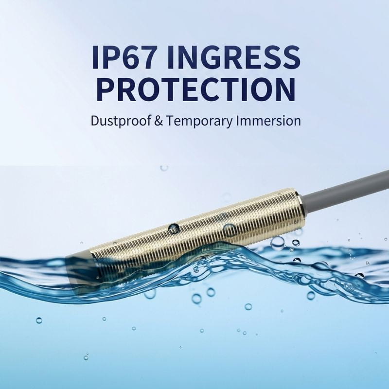 M8 Inductive Proximity Sensor, 3-Wire DC 10-30V, NPN NO / PNP NO, Flush & Non-Flush Shielded Proximity Switch