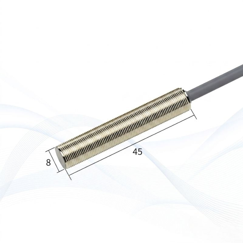 M8 Inductive Proximity Sensor, 3-Wire DC 10-30V, NPN NO / PNP NO, Flush & Non-Flush Shielded Proximity Switch